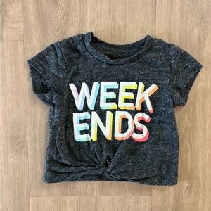 Toddler Colorful Twist Front T-Shirt
